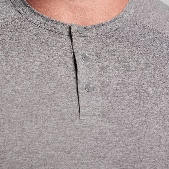 BP Premium Basic Henley (Heather Grey) - Image 4
