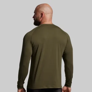 Alternative view of BP Premium Basic Henley (OD Green)