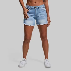 Alternative view of FLEX Stretchy Jean Short (Light Wash)