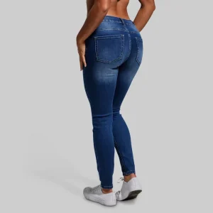 Alternative view of FLEX Stretchy Mid-Rise Skinny Jean (Dark Wash)