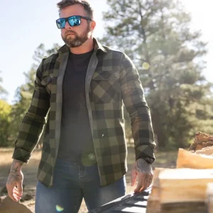 Alternative view of Woodsman Stretchy Flannel (Forest)