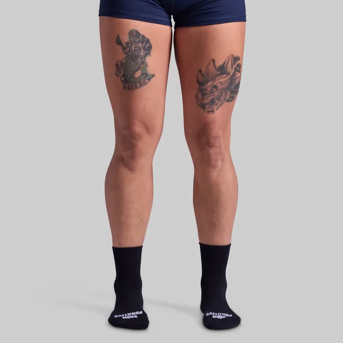 Performance Half Crew Sock (Black) - Image 4