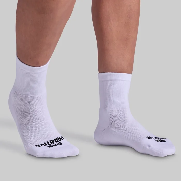 Performance Half Crew Sock (White) - Image 3