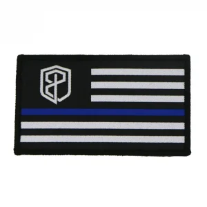 Born Primitive Velcro Flag Patch (Thin Blue Line)