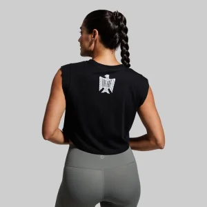 Alternative view of Live Free Festival Crop (Black)