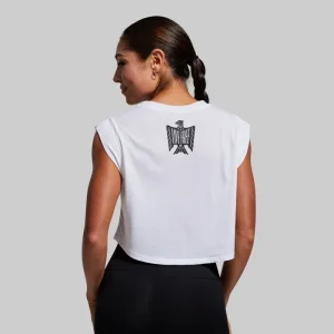 Alternative view of Live Free Festival Crop (White)