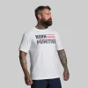 BP Flag Tee (White/Red)