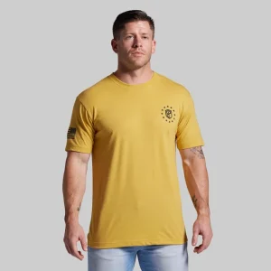 Alternative view of Don't Tread On Me Tee (Mustard)
