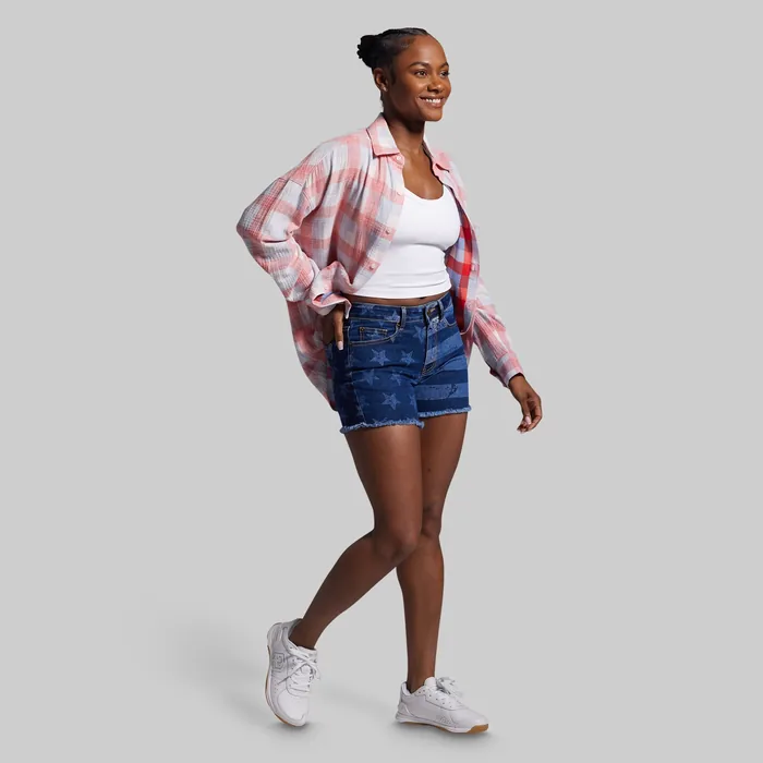 FLEX Stretchy Jean Short (Dark Americana) - Image 8