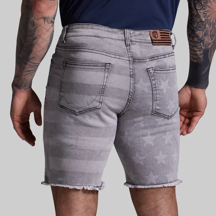 FLEX Stretchy Jort 7" (Ash Americana) - Image 3