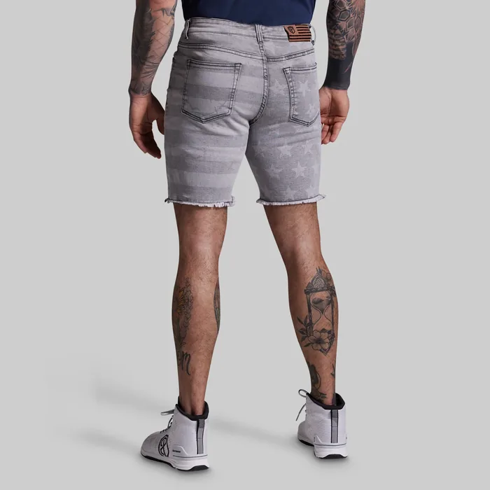 FLEX Stretchy Jort 7" (Ash Americana) - Image 5
