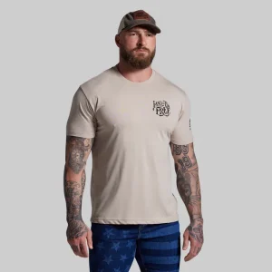 Alternative view of Land of the Free Tee (Tan)