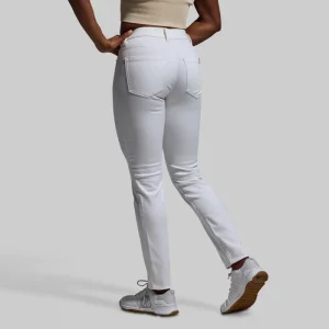 Alternative view of FLEX Stretchy Mid-Rise Skinny Jean (White)